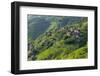 Village House and Rice Terraces in the Mountain, Longsheng, China-Keren Su-Framed Premium Photographic Print