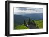 Village House and Rice Terraces in the Mountain, Longsheng, China-Keren Su-Framed Photographic Print