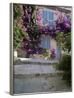 Village House Covered with Bougainvillea, Grimaud, Var, Cote d'Azur, Provence, France-Ruth Tomlinson-Framed Photographic Print