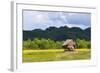 Village House on the Shore of Kaladan River, Rakhine State, Myanmar-Keren Su-Framed Photographic Print