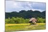 Village House on the Shore of Kaladan River, Rakhine State, Myanmar-Keren Su-Mounted Photographic Print