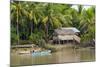 Village House on the Shore of Kaladan River, Rakhine State, Myanmar-Keren Su-Mounted Photographic Print