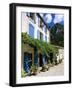 Village House with Blue Shutters, Lapradelle-Puilaurens, Aude, Languedoc-Roussillon, France-Ruth Tomlinson-Framed Photographic Print