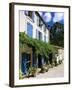 Village House with Blue Shutters, Lapradelle-Puilaurens, Aude, Languedoc-Roussillon, France-Ruth Tomlinson-Framed Photographic Print