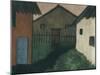Village Houses, 1928 glue paint on burlap fabric-Otto Muller or Mueller-Mounted Giclee Print
