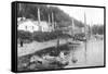 Village in Alaska, circa 1900-null-Framed Stretched Canvas