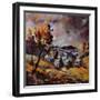 Village In Autumn 7741-Pol Ledent-Framed Art Print