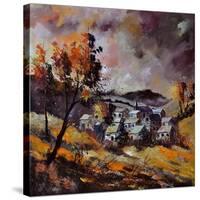 Village In Autumn 7741-Pol Ledent-Stretched Canvas