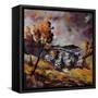 Village In Autumn 7741-Pol Ledent-Framed Stretched Canvas