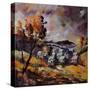 Village In Autumn 7741-Pol Ledent-Stretched Canvas