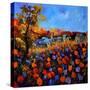 Village In Autumn 7741-Pol Ledent-Stretched Canvas