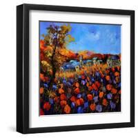 Village In Autumn 7741-Pol Ledent-Framed Art Print