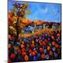 Village In Autumn 7741-Pol Ledent-Mounted Art Print