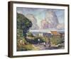 Village in Colour-Hugh O'neill-Framed Giclee Print