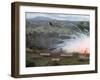 Village in flames after Explosives Dropped During an American Air Strike Against Viet Cong-Larry Burrows-Framed Photographic Print