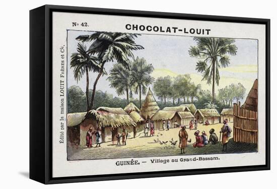 Village in Grand-Bassam, Guinea-null-Framed Stretched Canvas