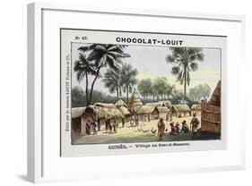 Village in Grand-Bassam, Guinea-null-Framed Giclee Print