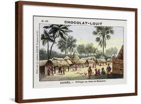 Village in Grand-Bassam, Guinea-null-Framed Giclee Print