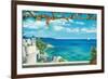 Village in Greece-Robert Dominguez-Framed Art Print