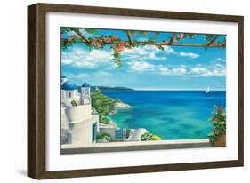 Village in Greece-Robert Dominguez-Framed Art Print