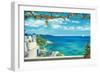 Village in Greece-Robert Dominguez-Framed Art Print