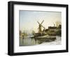 Village in Mid-Winter-Johannes Bartholomaus Duntze-Framed Giclee Print