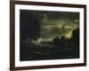 Village in Moonlight-Aert van der Neer-Framed Giclee Print