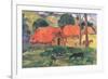 Village in Tahiti-Paul Gauguin-Framed Premium Giclee Print
