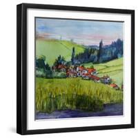 Village in the Auvergne-Brenda Brin Booker-Framed Giclee Print