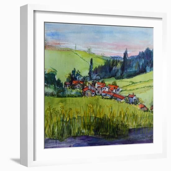 Village in the Auvergne-Brenda Brin Booker-Framed Giclee Print