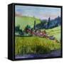 Village in the Auvergne-Brenda Brin Booker-Framed Stretched Canvas