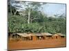 Village in the Jungle, Northern Area, Congo, Africa-David Poole-Mounted Photographic Print