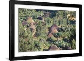 Village in the Land of the Gourague, Hosana Region, Shoa Province, Ethiopia, Africa-Bruno Barbier-Framed Photographic Print