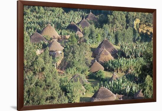 Village in the Land of the Gourague, Hosana Region, Shoa Province, Ethiopia, Africa-Bruno Barbier-Framed Photographic Print