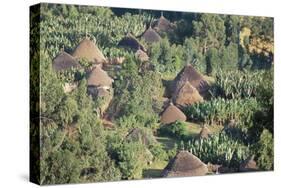 Village in the Land of the Gourague, Hosana Region, Shoa Province, Ethiopia, Africa-Bruno Barbier-Stretched Canvas