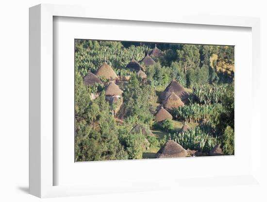 Village in the Land of the Gourague, Hosana Region, Shoa Province, Ethiopia, Africa-Bruno Barbier-Framed Photographic Print