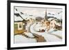 Village in the Laurentians-Clarence Alphonse Gagnon-Framed Premium Giclee Print