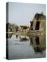 Village in the Marshes, Iraq, Middle East-Richard Ashworth-Stretched Canvas