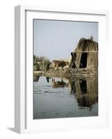 Village in the Marshes, Iraq, Middle East-Richard Ashworth-Framed Photographic Print