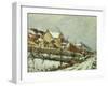 Village in the Snow; Village Dans La Neige, 1911-Gustave Loiseau-Framed Giclee Print