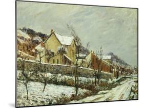 Village in the Snow; Village Dans La Neige, 1911-Gustave Loiseau-Mounted Giclee Print