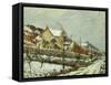 Village in the Snow; Village Dans La Neige, 1911-Gustave Loiseau-Framed Stretched Canvas