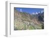 Village in Tiger Leaping Gorge and Jade Dragon Snow Mountain (Yulong Xueshan), Yunnan, China-Ian Trower-Framed Photographic Print