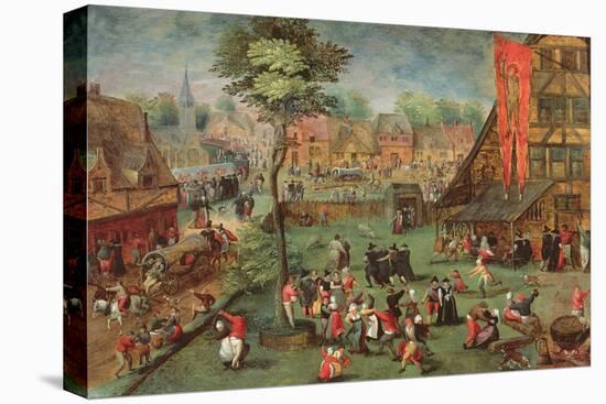 Village Kermesse-Hans Bol-Stretched Canvas