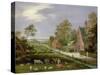 Village Landscape-Pieter Gysels-Stretched Canvas