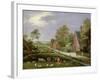 Village Landscape-Pieter Gysels-Framed Giclee Print