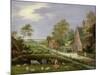 Village Landscape-Pieter Gysels-Mounted Giclee Print