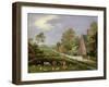 Village Landscape-Pieter Gysels-Framed Giclee Print