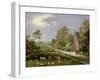 Village Landscape-Pieter Gysels-Framed Giclee Print