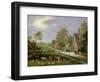 Village Landscape-Pieter Gysels-Framed Giclee Print